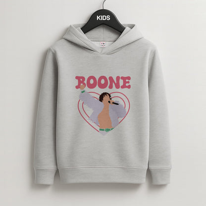 Boone Heart Kids Grey Hoodie