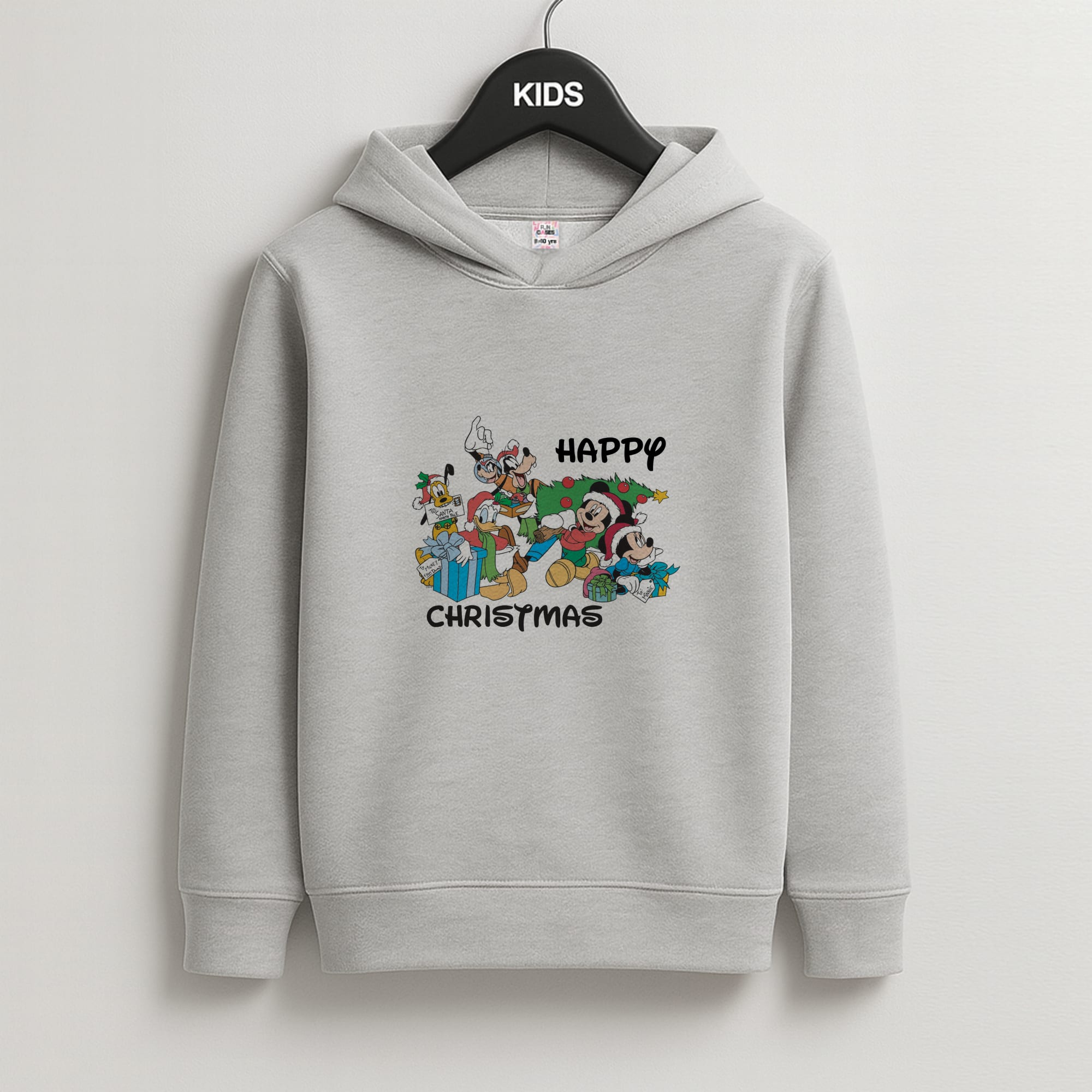 Fairytale Happy Christmas Kids Grey Hoodie