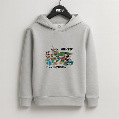 Fairytale Happy Christmas Kids Grey Hoodie