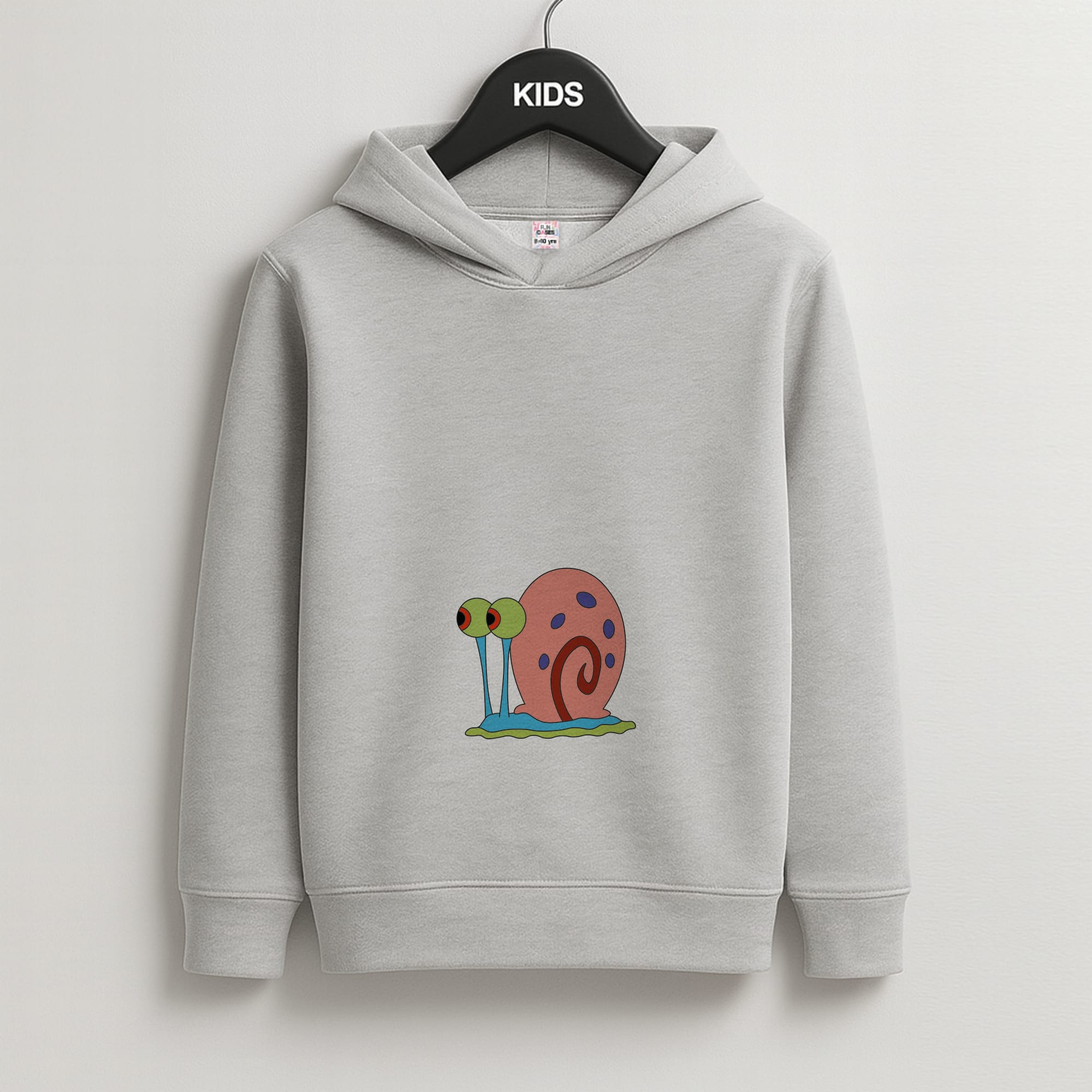 Gary The Snail Kids Grey Hoodie
