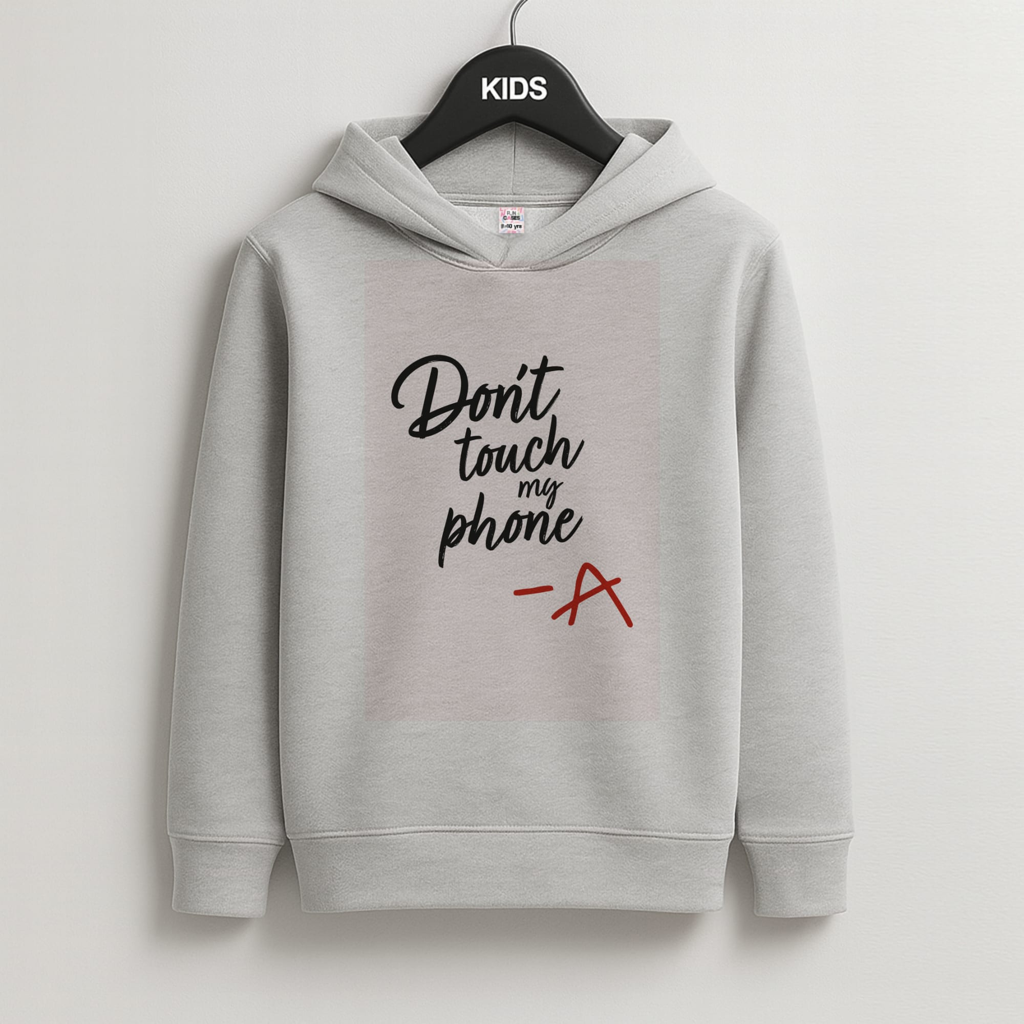Don't Touch My Phone - PLL Kids Grey Hoodie