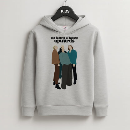 The Feeling Of Falling Upwards Kids Grey Hoodie