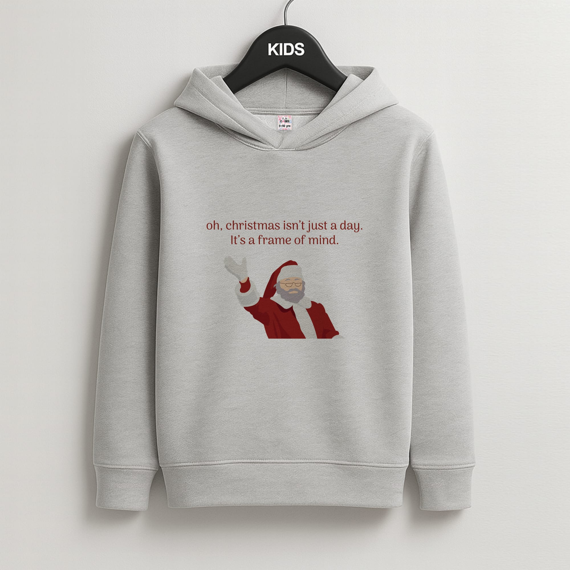Christmas Isn't Just A Day - Christmas Kids Grey Hoodie