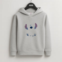 Alien Blue Kids Grey Hoodie