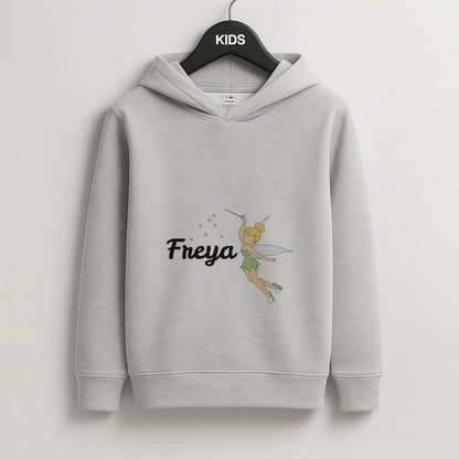 Tinkerbell - Personalised Fairytale Kids Grey Hoodie