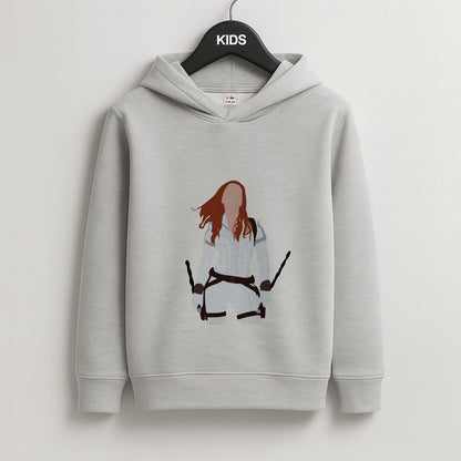 Black Widow Kids Grey Hoodie