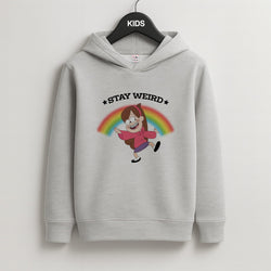 Stay Weird Kids Grey Hoodie