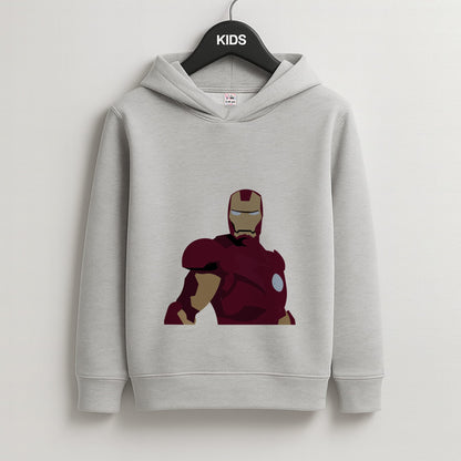Iron man mask Kids Grey Hoodie