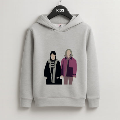 Wednesday And Wednesday Kids Grey Hoodie