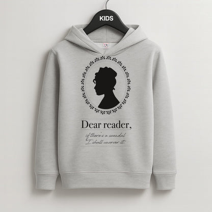 Dear Reader Kids Grey Hoodie