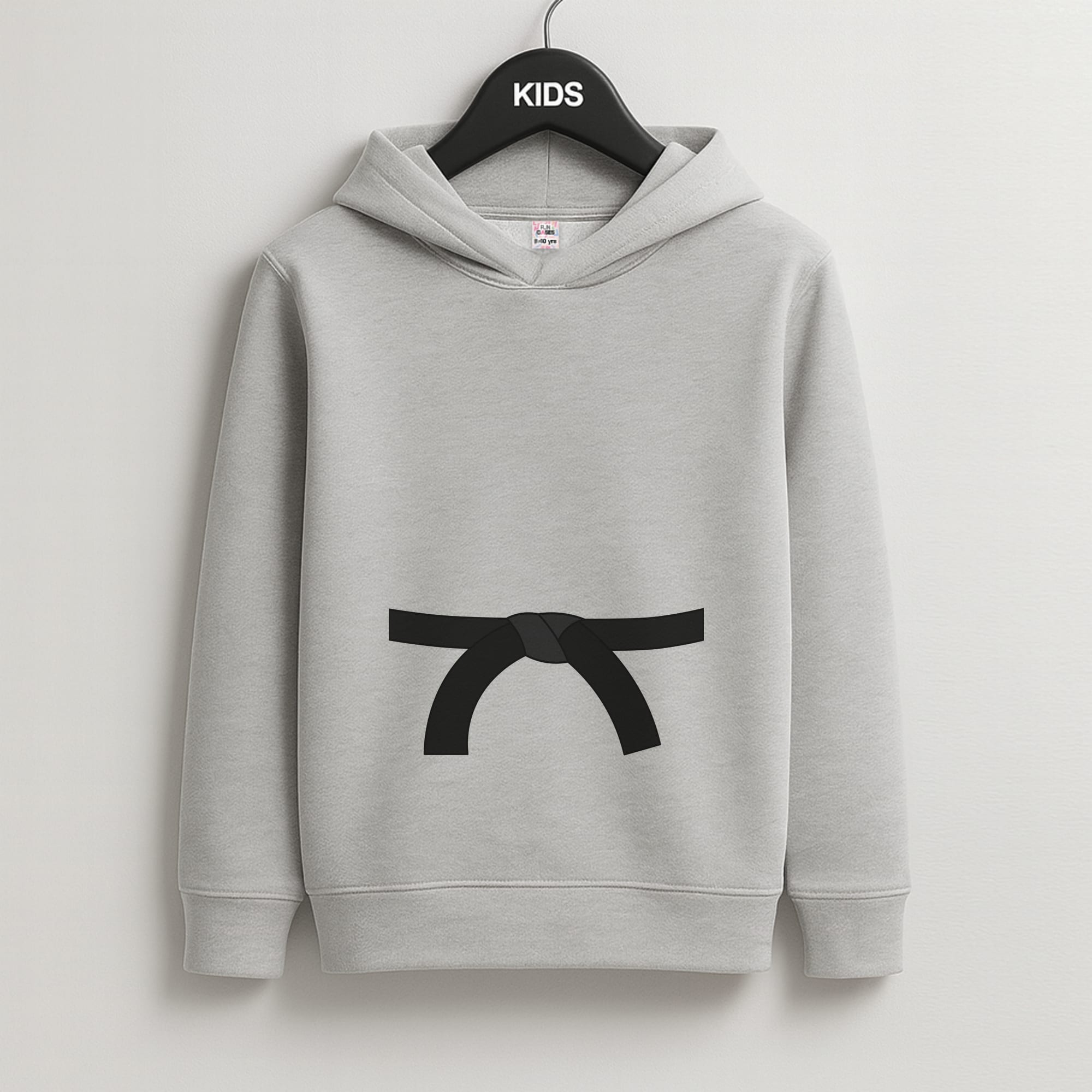 Black Belt Kids Grey Hoodie
