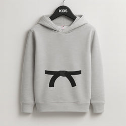Black Belt Kids Grey Hoodie