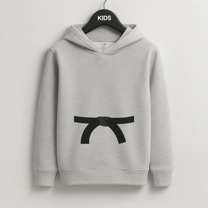 Black Belt Kids Grey Hoodie