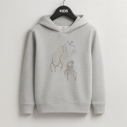 Silouhette nude Kids Grey Hoodie