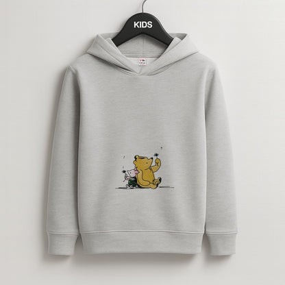 Winnie & Pig Kids Grey Hoodie