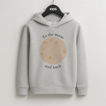 To The Moon And Back Kids Grey Hoodie
