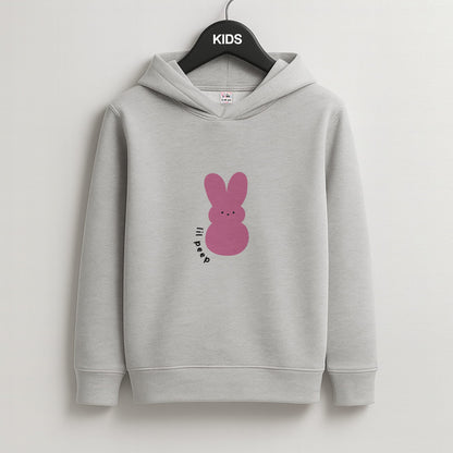 Peep Bunny - Peep Kids Grey Hoodie
