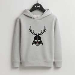 Christmas Darth Vader Kids Grey Hoodie
