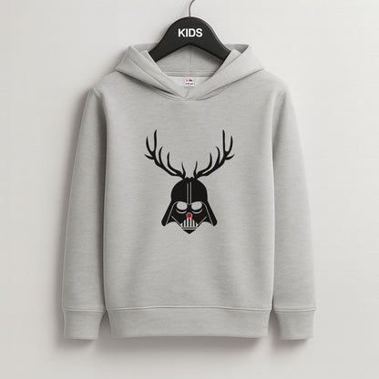 Christmas Darth Vader Kids Grey Hoodie