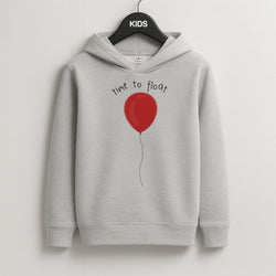 Time To Float - Clown Kids Grey Hoodie