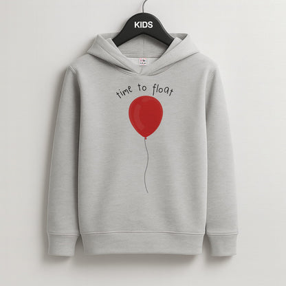 Time To Float - Clown Kids Grey Hoodie