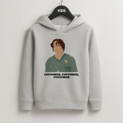 Cucumber, Cucumber, Cucumber Kids Grey Hoodie