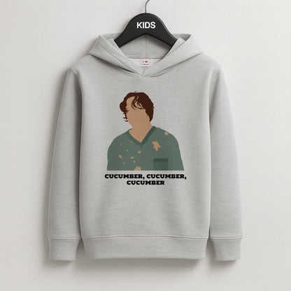 Cucumber, Cucumber, Cucumber Kids Grey Hoodie