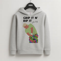 Grip It N Rip It  Kids Grey Hoodie