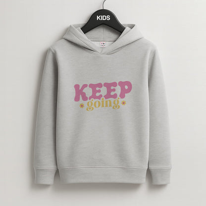 Keep Going Kids Grey Hoodie