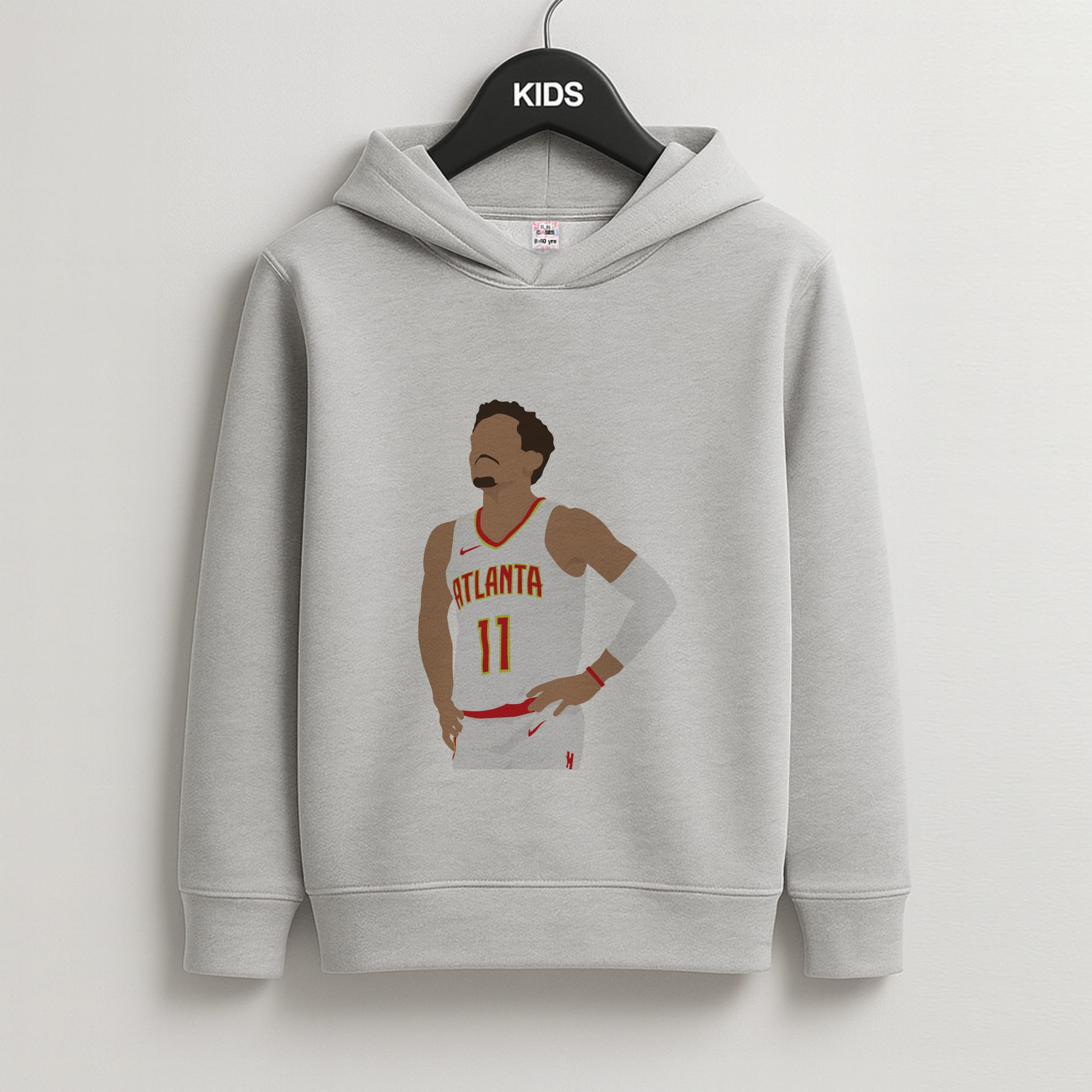 Young - Basketball Kids Grey Hoodie