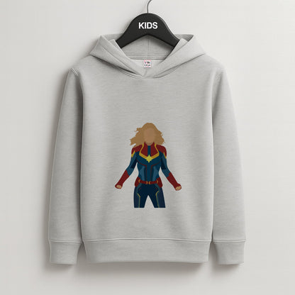 Captain Marvel Kids Grey Hoodie