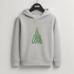 The Best Way To Spread Christmas Cheer - Elf Kids Grey Hoodie