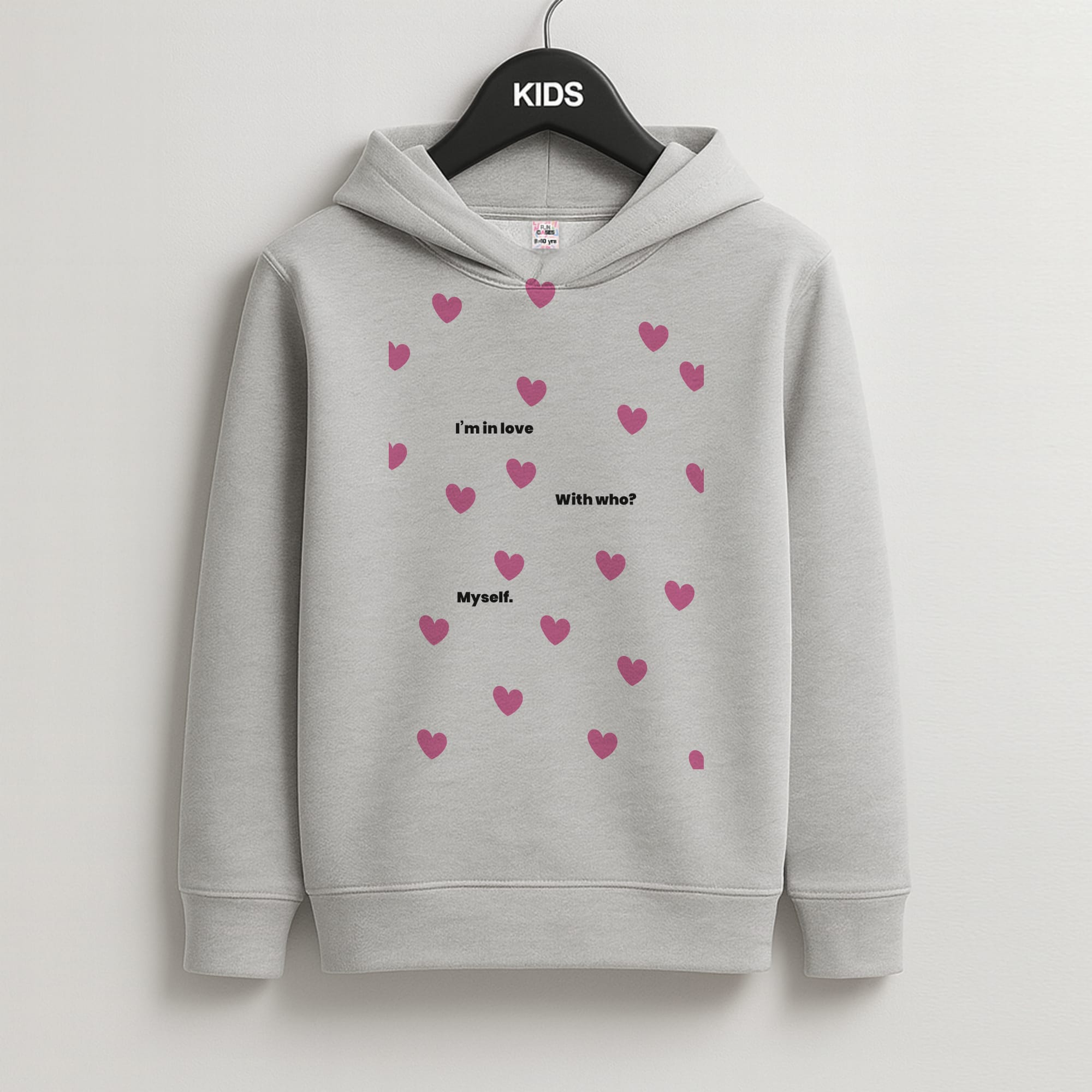 Im in love - Kourtney Kardashian Kids Grey Hoodie