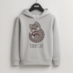 Tabby Cat - Cats Kids Grey Hoodie