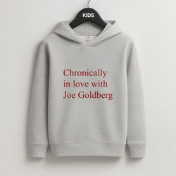 Chronically In Love With Joe Kids Grey Hoodie