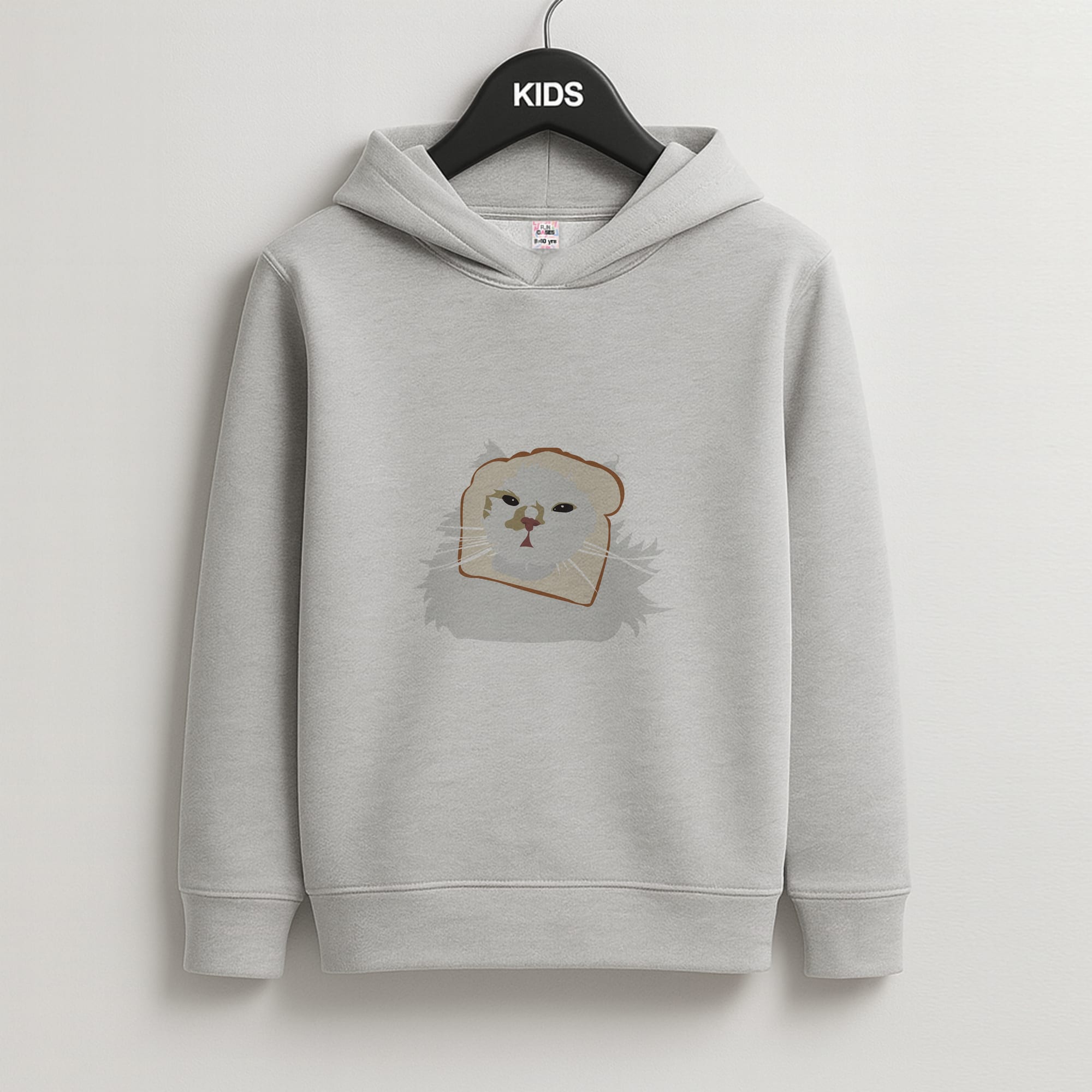 Silly Cat - Cats Kids Grey Hoodie