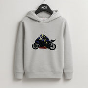 Purple Motorbike - Motorbike Kids Hoodie 2