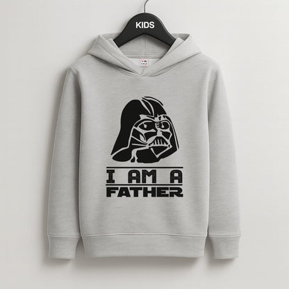 I Am Your Father - Fathers Day Kids Grey Hoodie