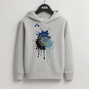 Blue Graffiti - Skate Aesthetic  Kids Hoodie 2