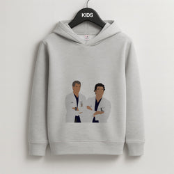 Two Doctors Arm Crossed - Grey's Kids Grey Hoodie