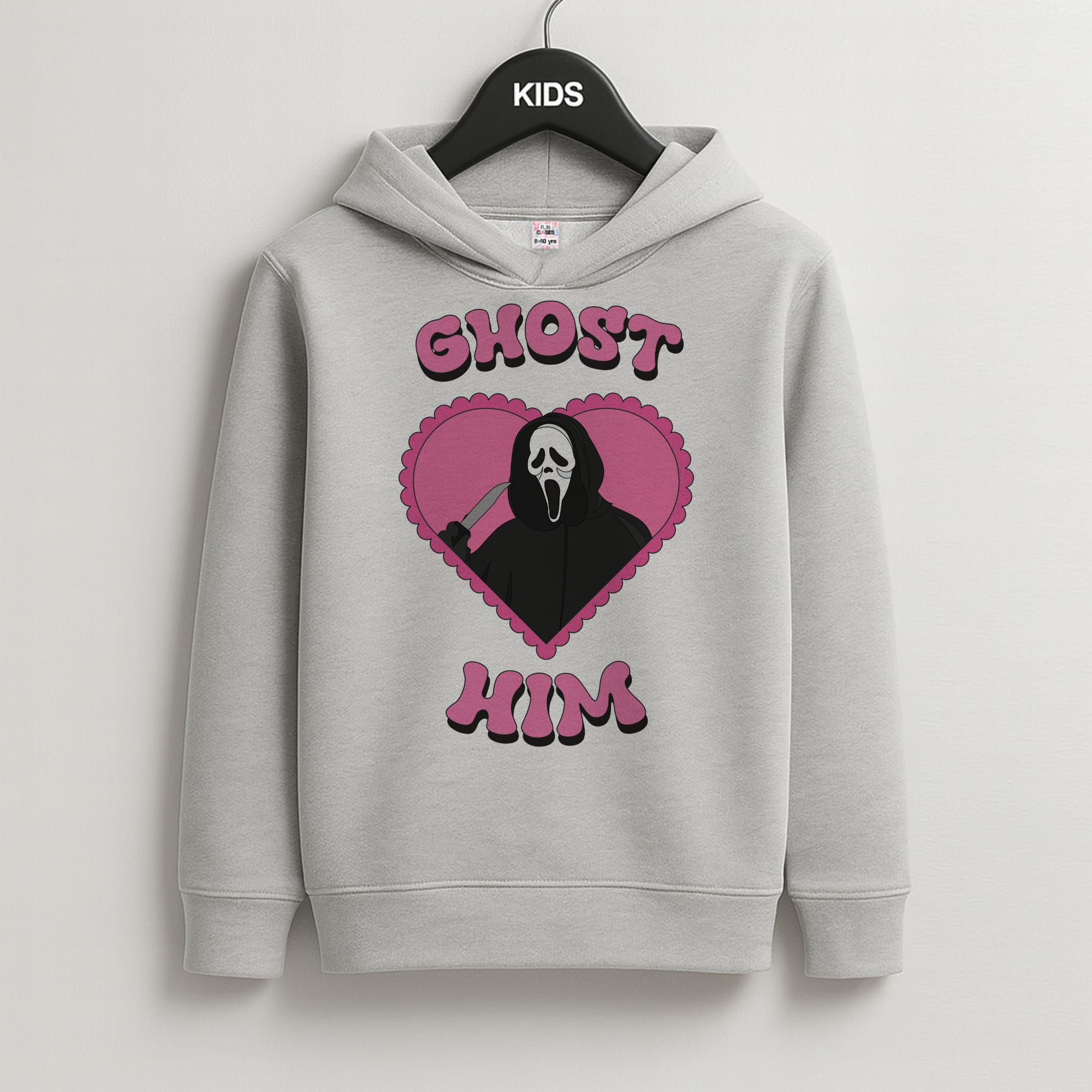 Ghost Him Kids Grey Hoodie