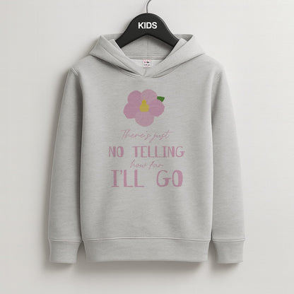 There's Just No Telling  Kids Grey Hoodie