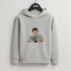 Jim's Tea Pot For Pam Kids Grey Hoodie