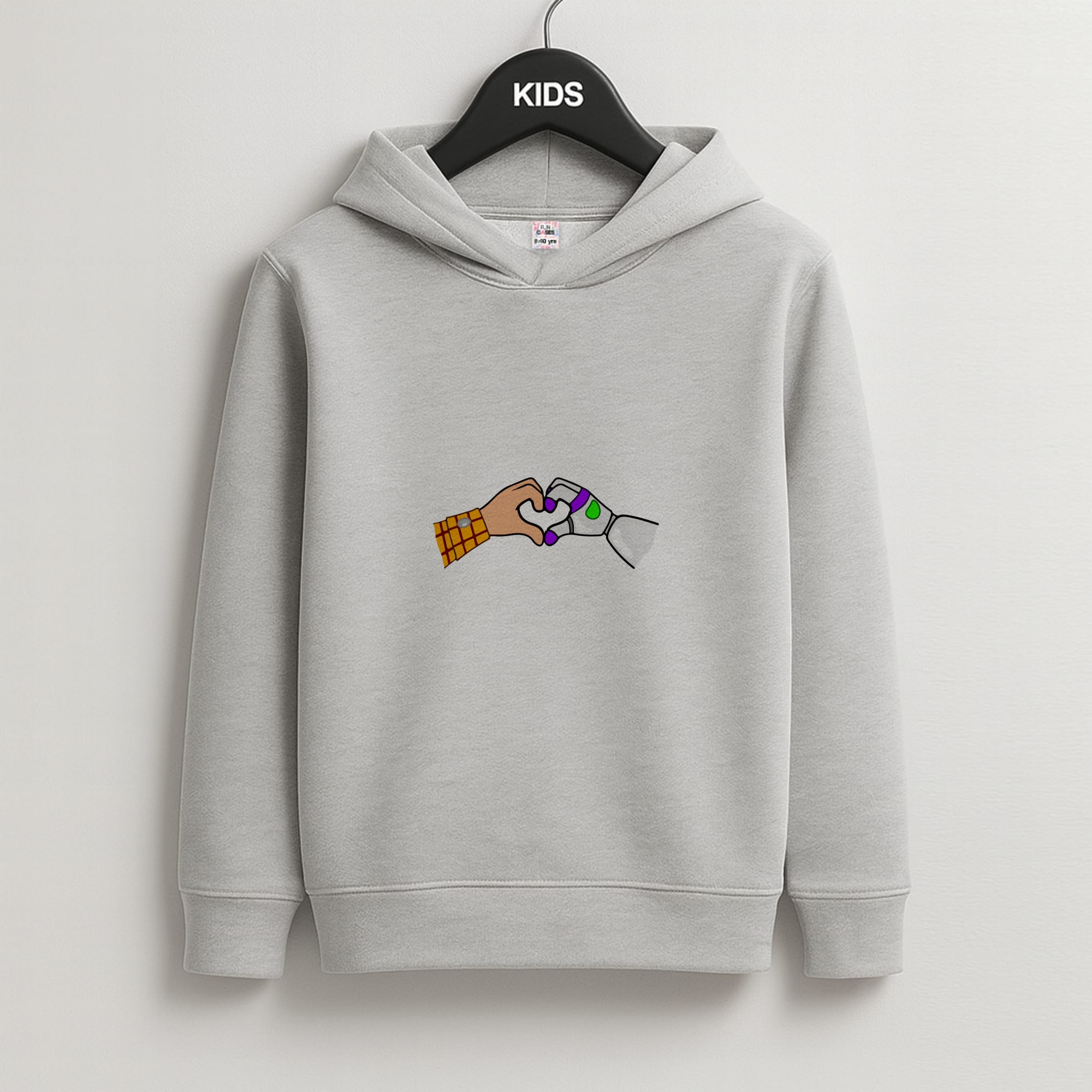 Woody And Buzz Love Kids Grey Hoodie