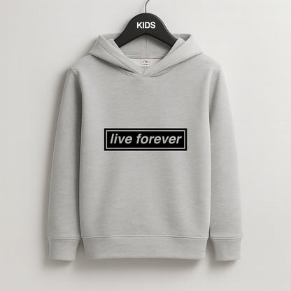 Live Forever Kids Grey Hoodie
