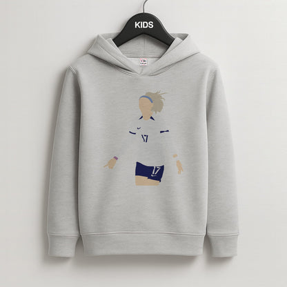 Kelly - Womens World Cup Kids Grey Hoodie