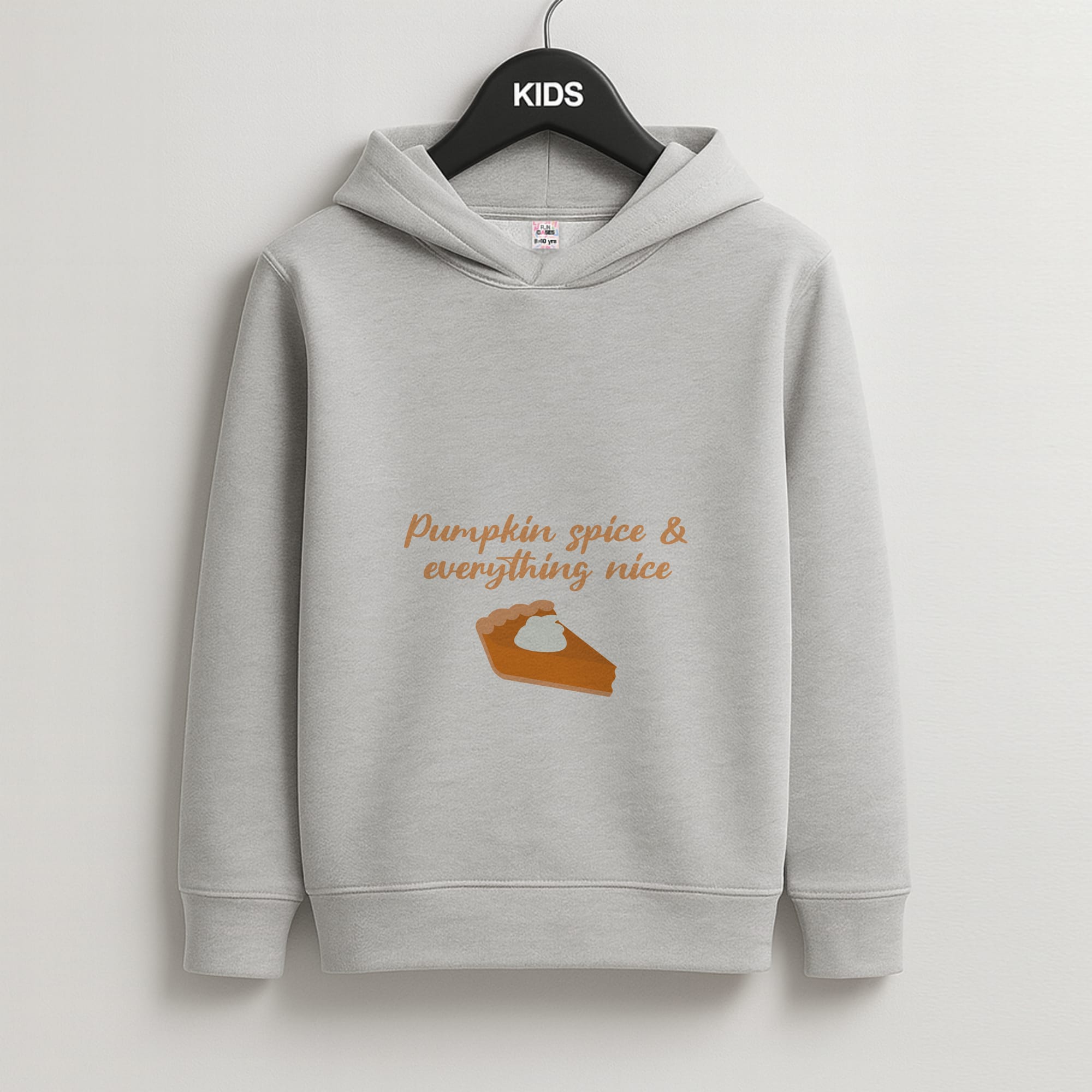 Pumpkin Spice And Everything Nice - Autumn Kids Grey Hoodie