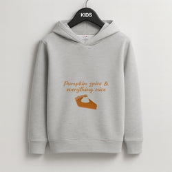 Pumpkin Spice And Everything Nice - Autumn Kids Grey Hoodie