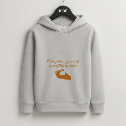 Pumpkin Spice And Everything Nice - Autumn Kids Grey Hoodie