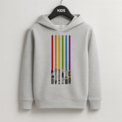 Lightsabers Kids Grey Hoodie